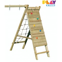 Speeltoren met glijbaan en klimwand Eva