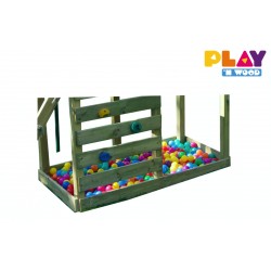 Speeltoren met glijbaan en klimwand Eva