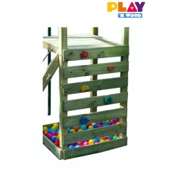 Speeltoren met glijbaan en klimwand Eva