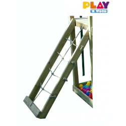 Speeltoren met glijbaan en klimwand Eva