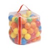 Set van 100 plastic ballenbak ballen multicolor