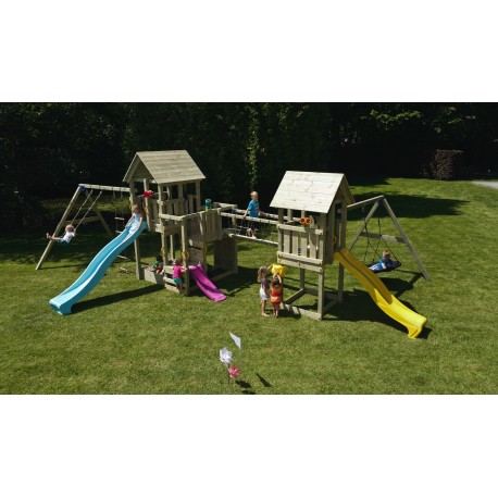 Balançoire PLAYGROUND Blue rabbit  tour et portique