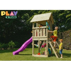 Speeltoren met frame en glijbaan Clara