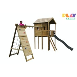Speeltoren met speelhuisje Maël en commando kit