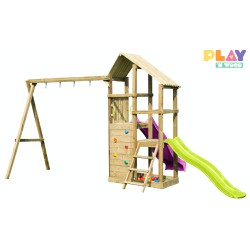 Speeltoren met 2 glijbanen Eva