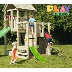 Speeltoren met frame en glijbaan Clara