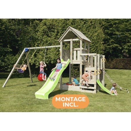 Balançoire PENTHOUSE Blue rabbit  tour et portique + MONTAGE