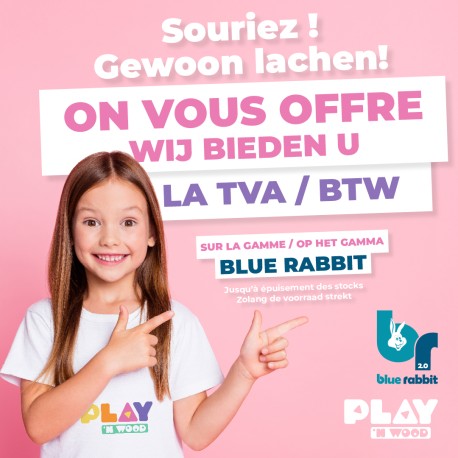 Balançoire PLAYGROUND Blue rabbit  tour et portique
