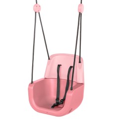 Baby schommelzitje 3-delig oranje met appelgroen