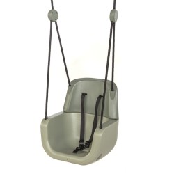Verstelbare babyschommel in 3 delen  grey - green