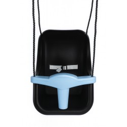 Baby schommelzitje in blauw et zwaart