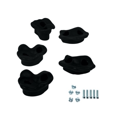 Set van 5 handgrepen BLACK