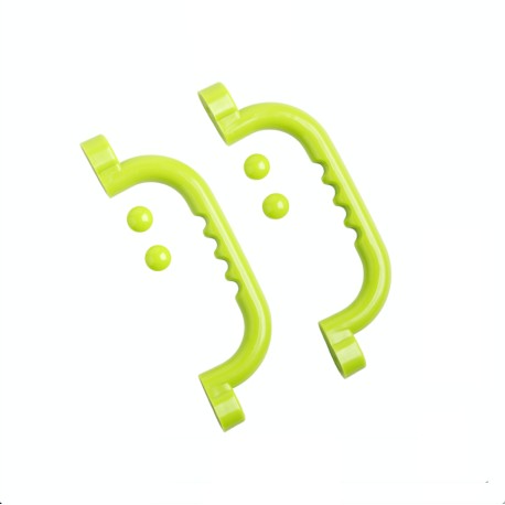 Paar handgrepen in appelgroen