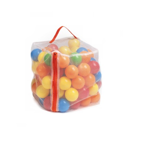 Set van 100 plastic ballenbak ballen multicolor