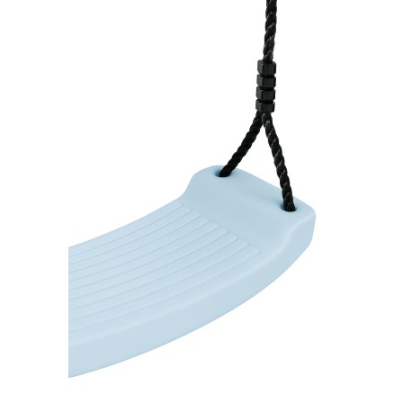Schommelzitje in PVC BLAUW met zwarte touwtjes
