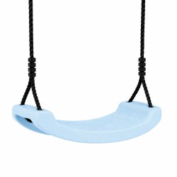 Schommelzitje in PVC BLAUW met zwarte touwtjes