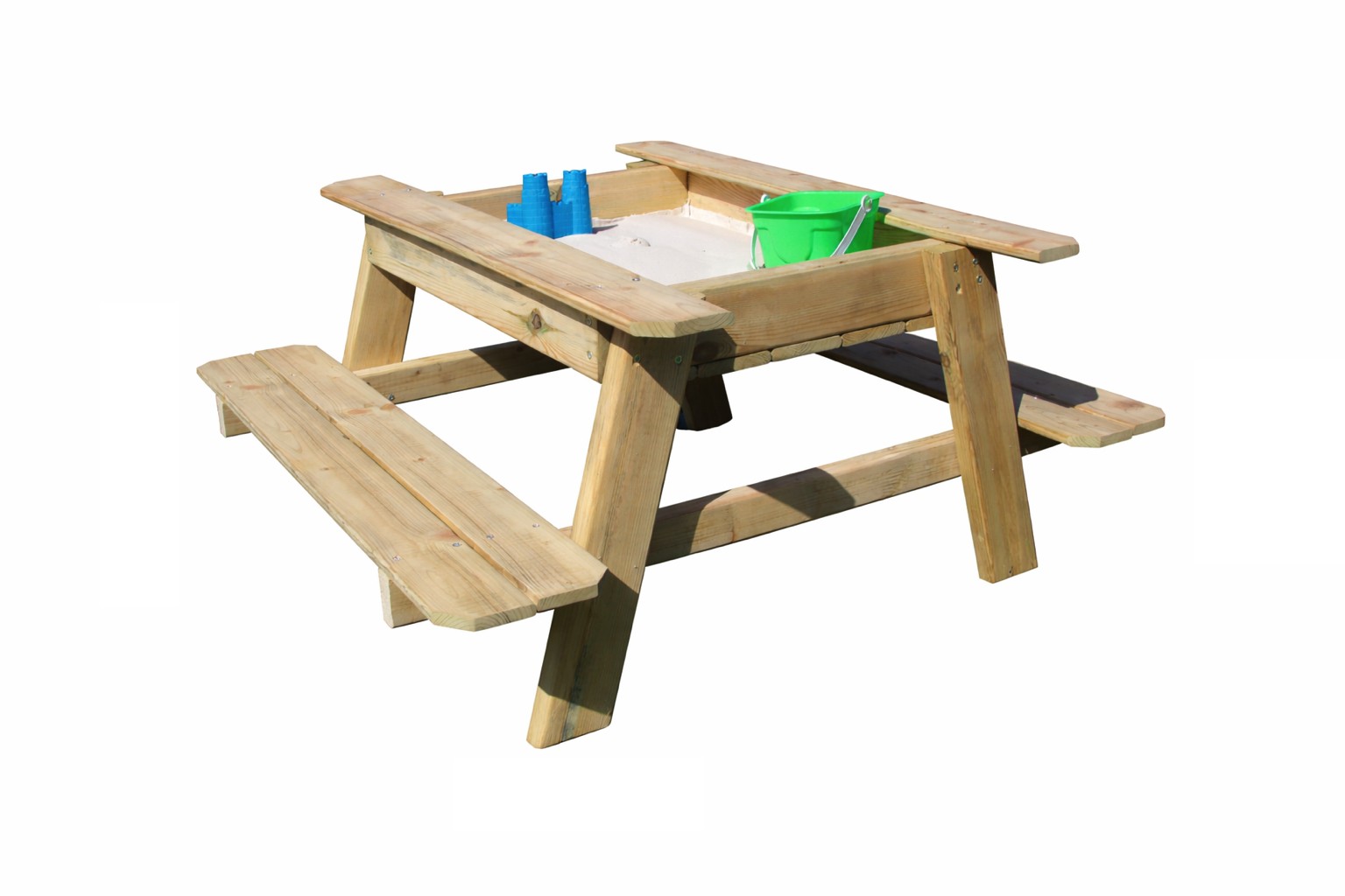 Table de pique-nique avec bac à sable pour enfants marron cire - Table Table de pique-nique avec bac à sable pour enfants marron cire - Table
