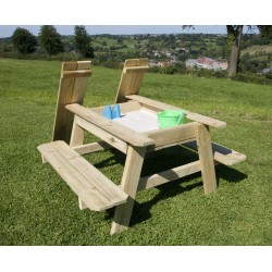 TABLE PIC NIC AVEC BAC SABLE