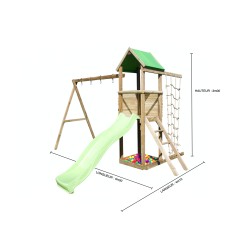 Balançoire Léa tour et portique + kit filet