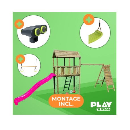 MARINA speeltoren met commando kit en goal PACK BONUS + MONTAGE