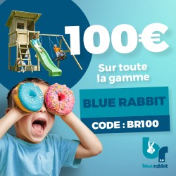 BEACH HUT Blue rabbit  tour et portique