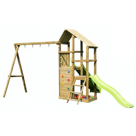 Speeltoren met 2 glijbanen Eva