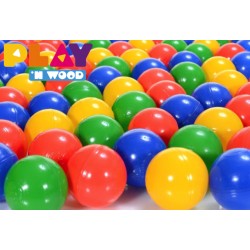 Set de 100 balles plastiques multicouleurs